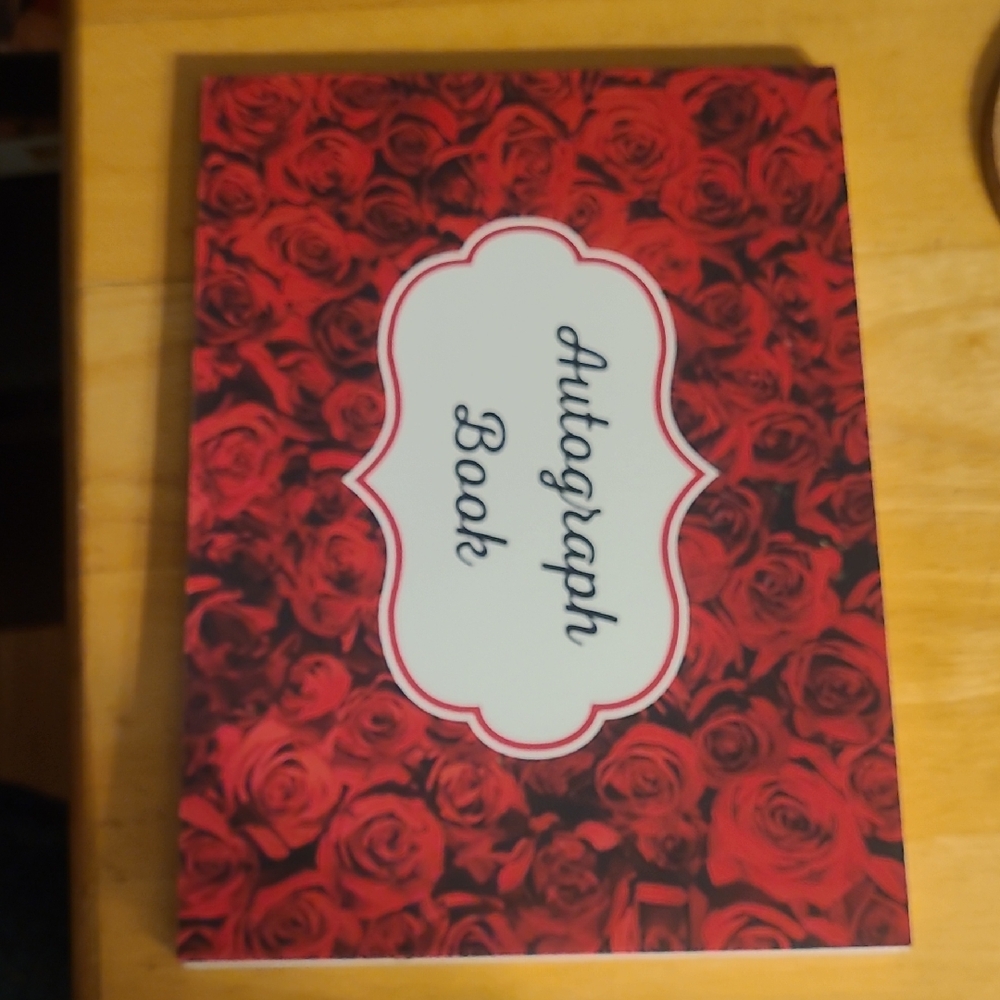 Red Rose Autograph Book